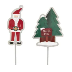 Toppers para Dulces Santa Claus 12 ud