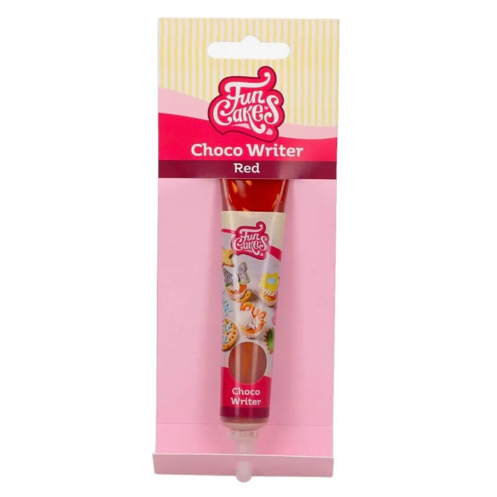 Tubo Escritor de Chocolate Rojo 25 gr - Funcakes