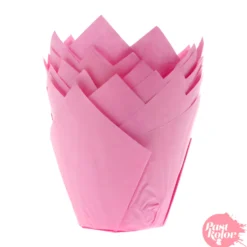 Tulipas para Muffins Rosas - 24 Unidades