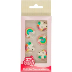 Unicornio y Arcoiris de Azúcar 12 ud - Funcakes