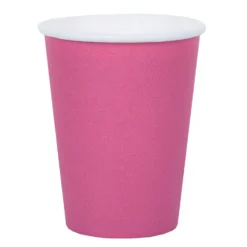 Vasos de Papel Rosa Candy 10 ud