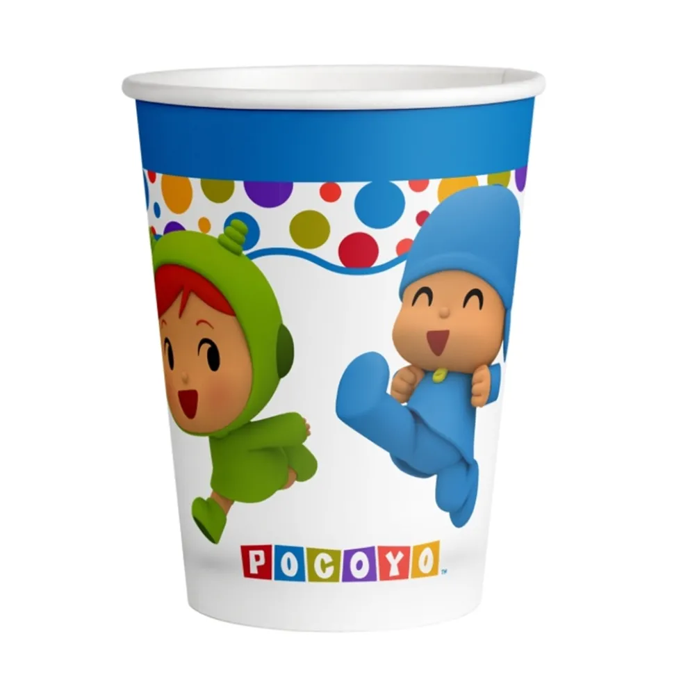 Vasos Pocoyo 8 unidades