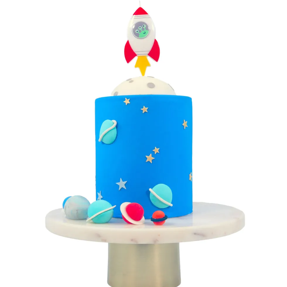 Vela de Cumpleaños Cohete 9 cm