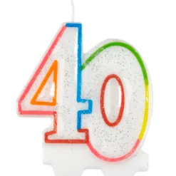 Vela 40 años Multicolor
