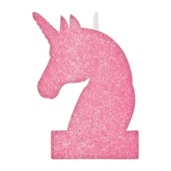 Vela con Purpurina Unicornio Mágico 12 cm