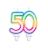 Vela de Cumpleaños Multicolor 50