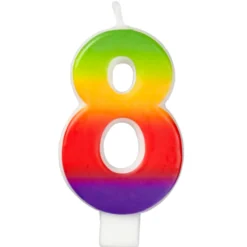 Vela Rainbow Nº 8 - Azucren