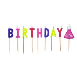 Velas de cumpleaños para niña