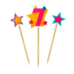 Velas Número 7 Estrellas
