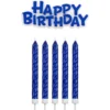 Velas Azules Happy Birthday