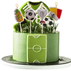 Velas de Fútbol para Decorar Tartas 4 ud
