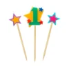Velas Número 1 Estrellas