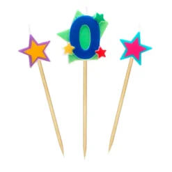 Velas Número 0 Estrellas